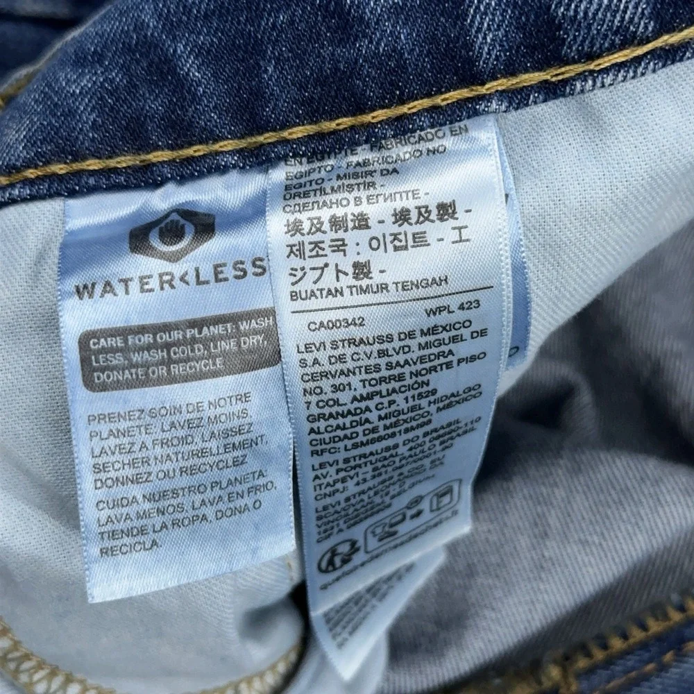 Levi's 505 Jeans Men's 36x36 Straight Leg‎ Medium Wash Stretch Denim Workwear
